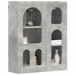 Casa si Gradina - Mobilier - Dulapuri si sifoniere - Dulapuri - Dulap suspendat Gri din beton 59 x 20 x 71.5 cm Lemn compozit - Infinity.ro