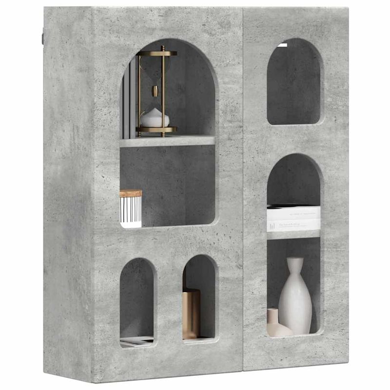Casa si Gradina - Mobilier - Dulapuri si sifoniere - Dulapuri - Dulap suspendat Gri din beton 59 x 20 x 71.5 cm Lemn compozit - Infinity.ro