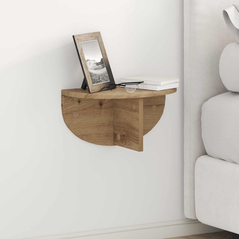 Casa si Gradina - Mobilier - Biblioteci si rafturi - Rafturi - Raft de perete Stejar Artizanal 38 x 19 x 19 cm Lemn compozit - Infinity.ro
