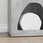 Casa si Gradina - Mobilier - Comode si corpuri - Comode - Bufet Gri din beton 40 x 35 x 100.5 cm Lemn compozit - Infinity.ro