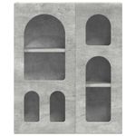 Casa si Gradina - Mobilier - Dulapuri si sifoniere - Dulapuri - Dulap suspendat Gri din beton 59 x 20 x 71.5 cm Lemn compozit - Infinity.ro