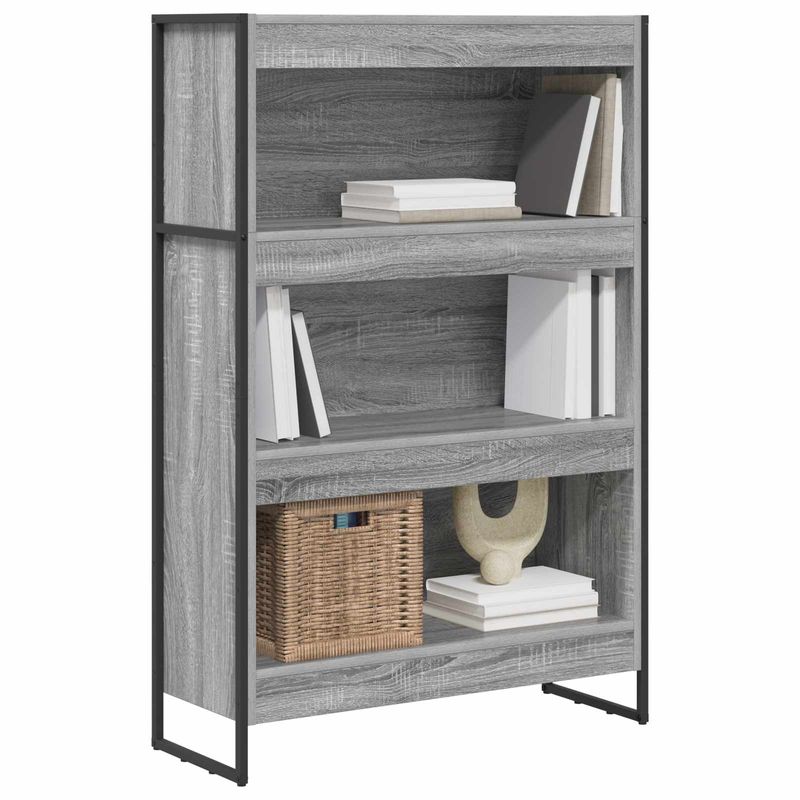 Casa si Gradina - Mobilier - Biblioteci si rafturi - Biblioteci - Dulap pentru carti Gri Sonoma 80 x 30 x 155 cm Lemn compozit - Infinity.ro