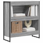 Casa si Gradina - Mobilier - Biblioteci si rafturi - Biblioteci - Dulap pentru carti Gri Sonoma 80 x 30 x 155 cm Lemn compozit - Infinity.ro