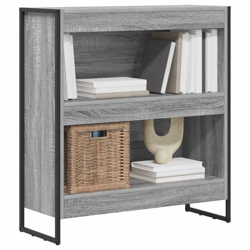 Casa si Gradina - Mobilier - Biblioteci si rafturi - Biblioteci - Dulap pentru carti Gri Sonoma 80 x 30 x 155 cm Lemn compozit - Infinity.ro