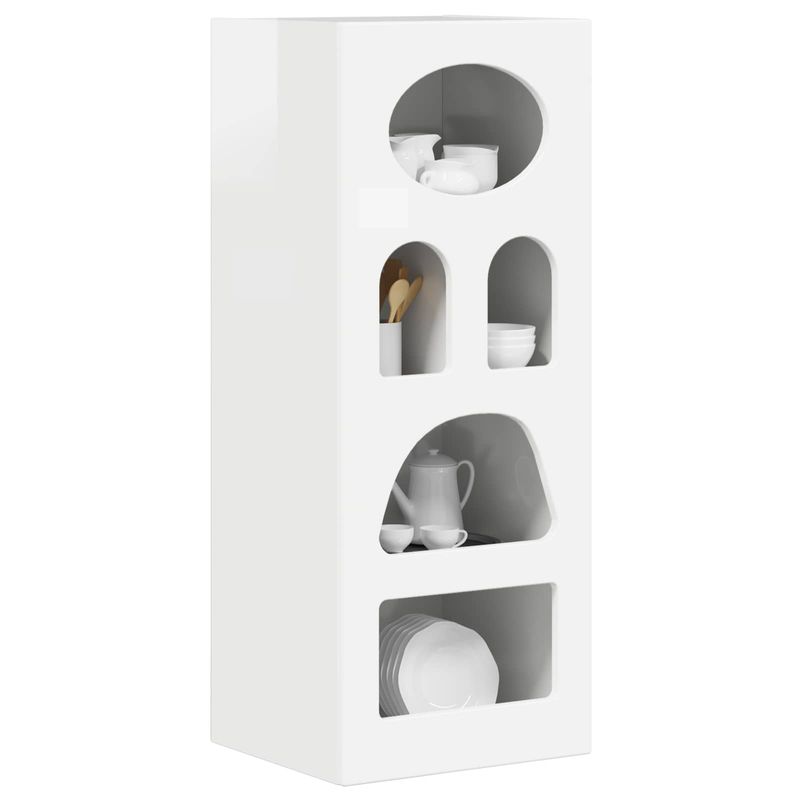 Casa si Gradina - Mobilier - Comode si corpuri - Corpuri bucatarie - Bufet Alb lucios 40 x 35 x 100,5 cm Lemn compozit - Infinity.ro