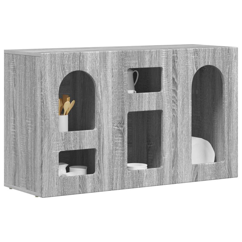 Casa si Gradina - Mobilier - Comode si corpuri - Comode - Bufet Gri Sonoma 100 x 35 x 59 cm Lemn compozit - Infinity.ro