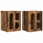 Casa si Gradina - Mobilier - Comode si corpuri - Noptiere - Noptiera 2 pcs Lemn vechi 40 x 35 x 50 cm Lemn compozit - Infinity.ro