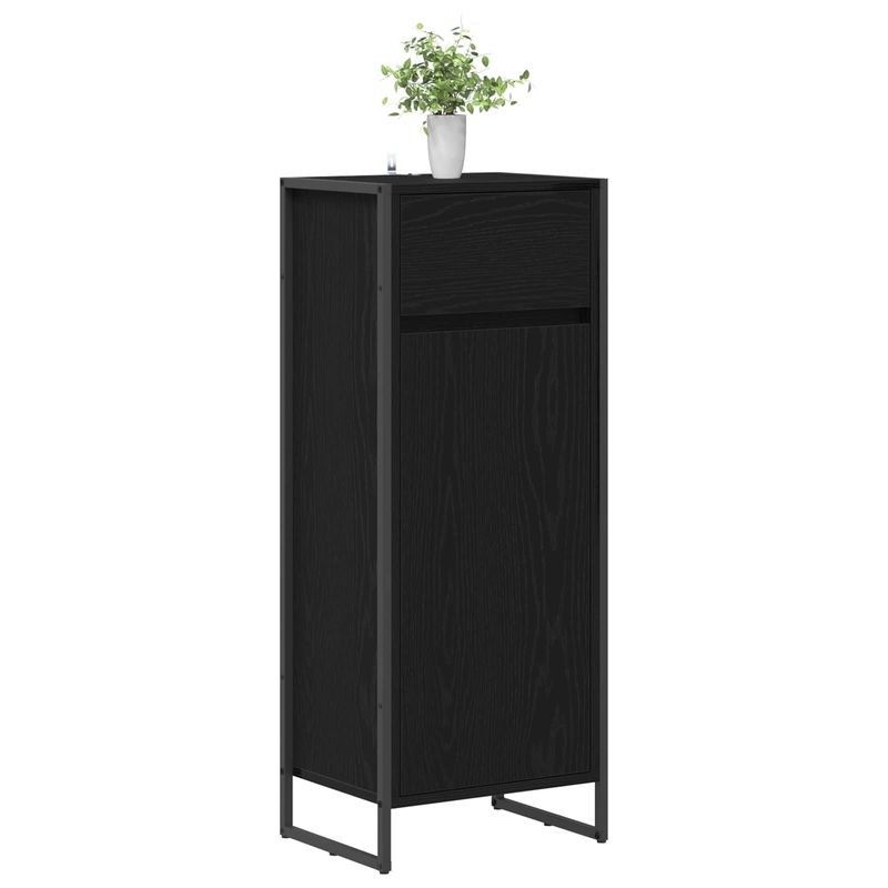 Casa si Gradina - Mobilier - Mobilier baie - Corpuri baie - Dulap de Baie Stejar Negru 40 x 30 x 100 cm Lemn compozit - Infinity.ro