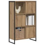 Casa si Gradina - Mobilier - Biblioteci si rafturi - Biblioteci - Dulap pentru carti Stejar artizanal 68 x 30 x 108.5 cm - Infinity.ro