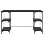 Casa si Gradina - Mobilier - Mese si birouri - Birouri - Birou cu raft Stejar Negru 140 x 50 x 75 cm Lemn compozit - Infinity.ro