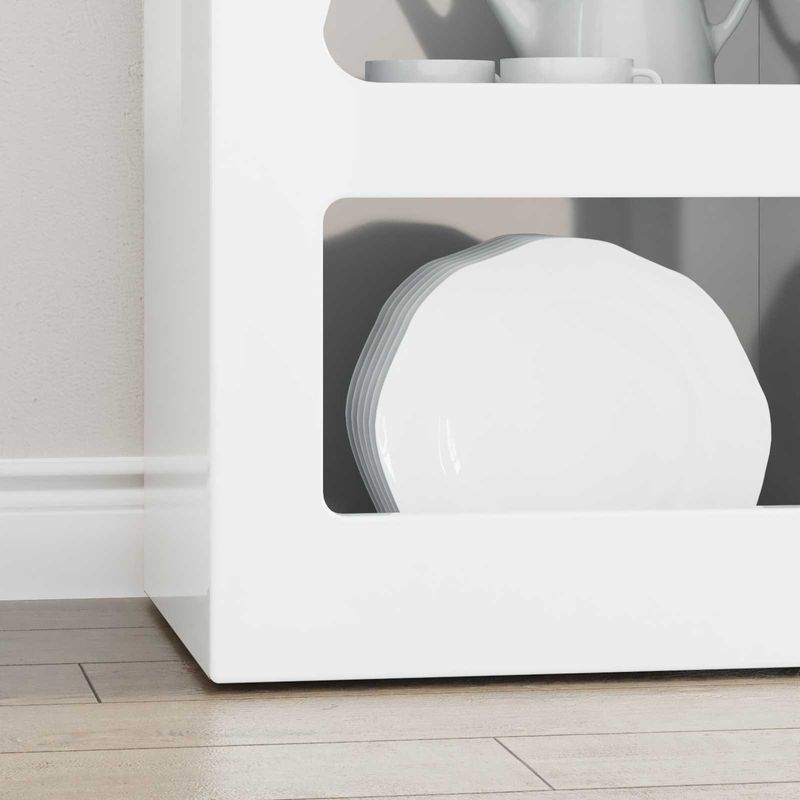 Casa si Gradina - Mobilier - Comode si corpuri - Corpuri bucatarie - Bufet Alb lucios 40 x 35 x 100,5 cm Lemn compozit - Infinity.ro