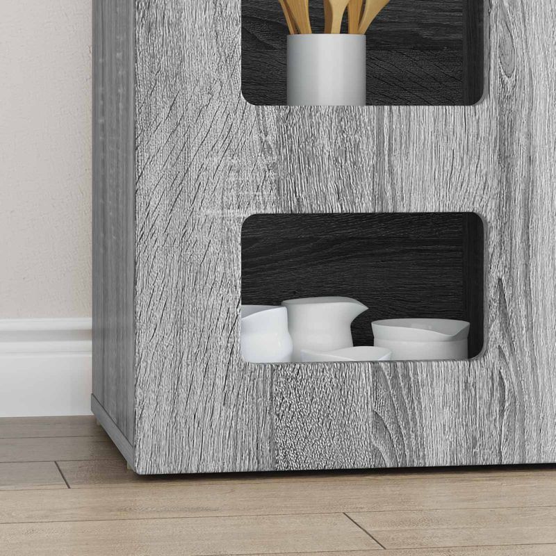 Casa si Gradina - Mobilier - Comode si corpuri - Comode - Bufet Gri Sonoma 100 x 35 x 59 cm Lemn compozit - Infinity.ro
