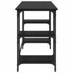 Casa si Gradina - Mobilier - Mese si birouri - Birouri - Birou cu raft Stejar Negru 140 x 50 x 75 cm Lemn compozit - Infinity.ro