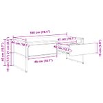 Casa si Gradina - Mobilier - Mese si birouri - Masute de cafea - Masa de cafea cu sertar Sonoma 100 x 46 x 40 cm Lemn compozit - Infinity.ro