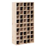 Casa si Gradina - Mobilier - Biblioteci si rafturi - Rafturi - Raft pentru vin 2 pcs natural 56 x 25 x 56 cm Lemn de pin masiv - Infinity.ro