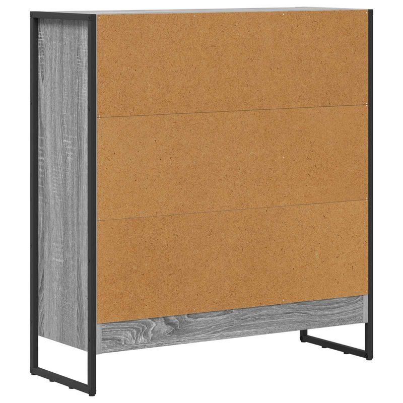 Casa si Gradina - Mobilier - Biblioteci si rafturi - Biblioteci - Dulap pentru carti Gri Sonoma 80 x 30 x 155 cm Lemn compozit - Infinity.ro