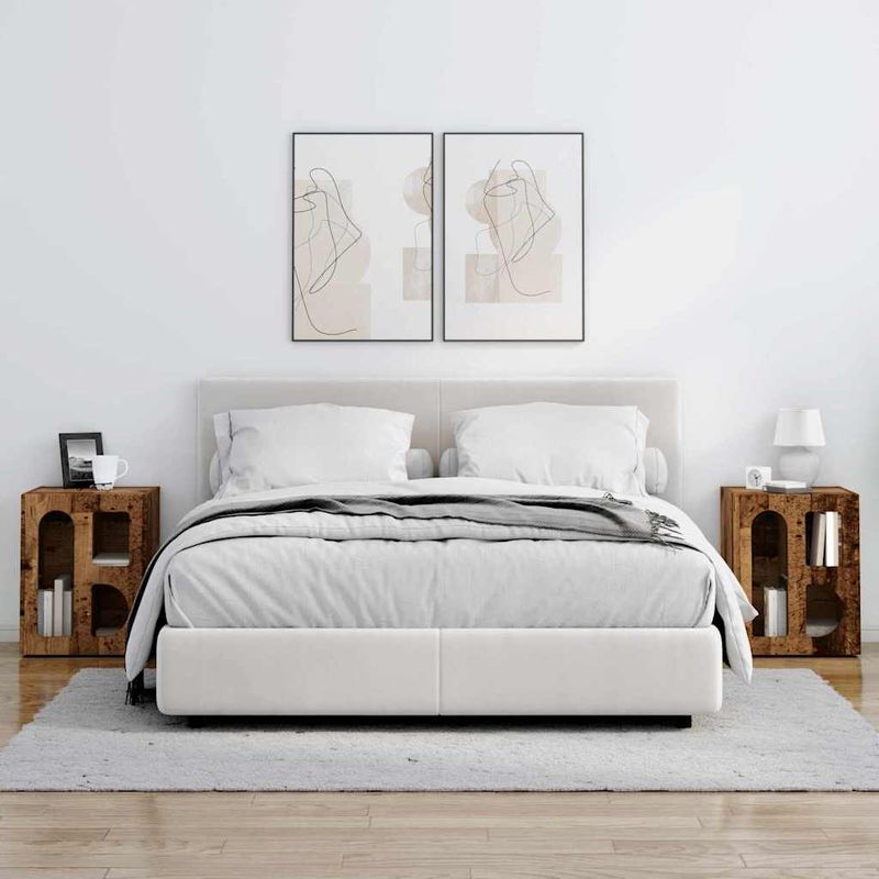 Casa si Gradina - Mobilier - Comode si corpuri - Noptiere - Noptiera 2 pcs Lemn vechi 40 x 35 x 50 cm Lemn compozit - Infinity.ro