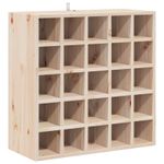Casa si Gradina - Mobilier - Biblioteci si rafturi - Rafturi - Raft pentru vin 2 pcs natural 56 x 25 x 56 cm Lemn de pin masiv - Infinity.ro