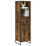 Casa si Gradina - Mobilier - Comode si corpuri - Comode - Dulap pentru carti cu sertar Stejar fumuriu 43 x 36 x 150.5 cm - Infinity.ro