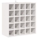 Casa si Gradina - Mobilier - Biblioteci si rafturi - Rafturi - Raft pentru vin 2 pcs Alb 56 x 25 x 56 cm Lemn de pin masiv - Infinity.ro