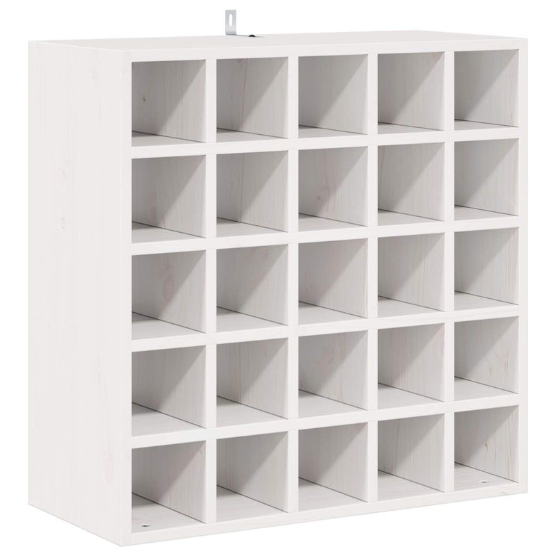 Casa si Gradina - Mobilier - Biblioteci si rafturi - Rafturi - Raft pentru vin 2 pcs Alb 56 x 25 x 56 cm Lemn de pin masiv - Infinity.ro