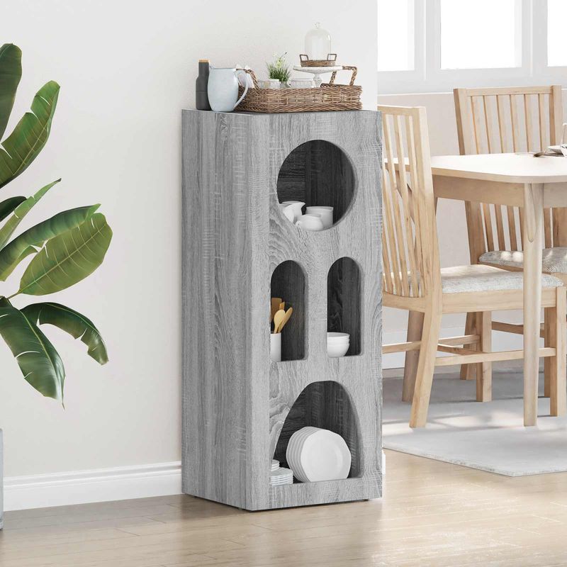 Casa si Gradina - Mobilier - Comode si corpuri - Comode - Bufet Gri Sonoma 40 x 35 x 100.5 cm Lemn compozit - Infinity.ro