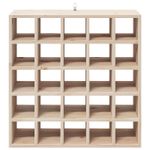 Casa si Gradina - Mobilier - Biblioteci si rafturi - Rafturi - Raft pentru vin 2 pcs natural 56 x 25 x 56 cm Lemn de pin masiv - Infinity.ro
