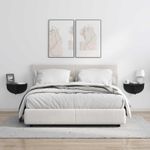 Casa si Gradina - Mobilier - Biblioteci si rafturi - Rafturi - Raft de perete 2 pcs Negru 38 x 19 x 19 cm Lemn compozit - Infinity.ro