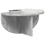 Casa si Gradina - Mobilier - Biblioteci si rafturi - Rafturi - Raft de perete Pe perete 2 pcs Gri din beton 38 x 19 x 19 cm - Infinity.ro