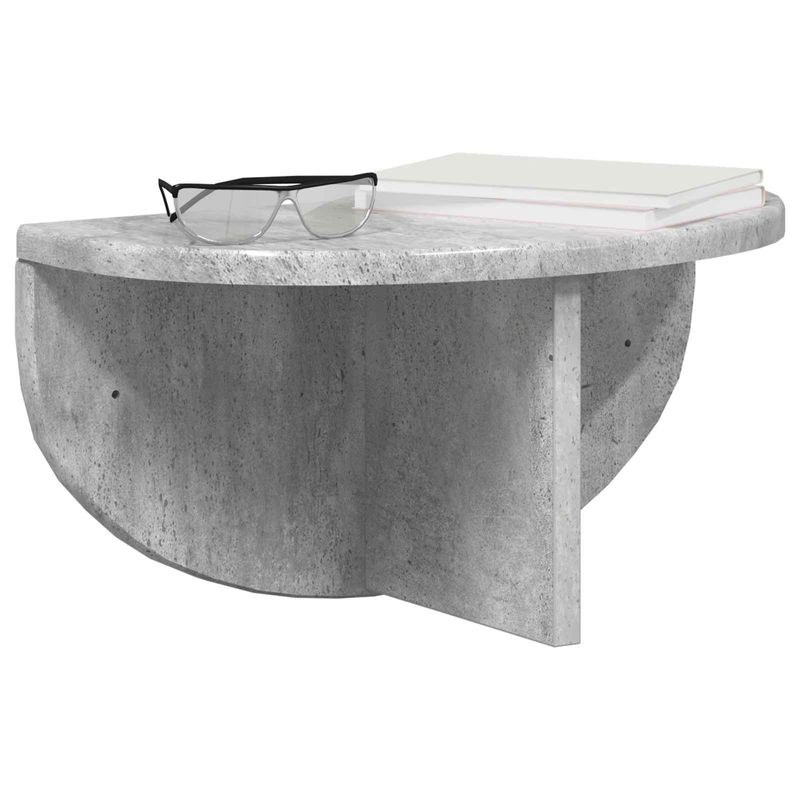 Casa si Gradina - Mobilier - Biblioteci si rafturi - Rafturi - Raft de perete Pe perete 2 pcs Gri din beton 38 x 19 x 19 cm - Infinity.ro