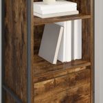 Casa si Gradina - Mobilier - Comode si corpuri - Comode - Dulap pentru carti cu sertar Stejar fumuriu 43 x 36 x 150.5 cm - Infinity.ro