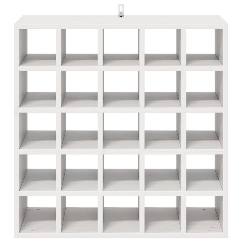 Casa si Gradina - Mobilier - Biblioteci si rafturi - Rafturi - Raft pentru vin 2 pcs Alb 56 x 25 x 56 cm Lemn de pin masiv - Infinity.ro