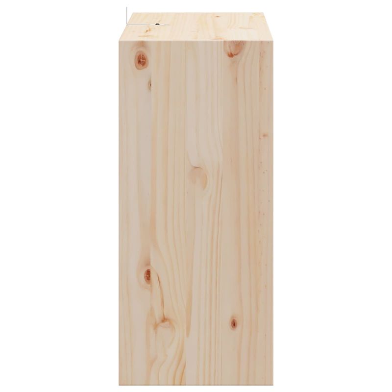 Casa si Gradina - Mobilier - Biblioteci si rafturi - Rafturi - Raft pentru vin 2 pcs natural 56 x 25 x 56 cm Lemn de pin masiv - Infinity.ro