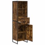 Casa si Gradina - Mobilier - Comode si corpuri - Comode - Dulap pentru carti cu sertar Stejar fumuriu 43 x 36 x 150.5 cm - Infinity.ro