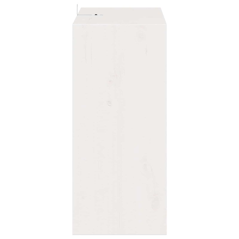 Casa si Gradina - Mobilier - Biblioteci si rafturi - Rafturi - Raft pentru vin 2 pcs Alb 56 x 25 x 56 cm Lemn de pin masiv - Infinity.ro