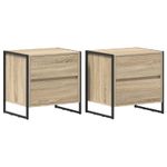 Casa si Gradina - Mobilier - Comode si corpuri - Noptiere - Noptiera cu sertar 2 pcs Sonoma 50 x 39.5 x 50 cm Lemn compozit - Infinity.ro