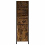 Casa si Gradina - Mobilier - Comode si corpuri - Comode - Dulap pentru carti cu sertar Stejar fumuriu 43 x 36 x 150.5 cm - Infinity.ro