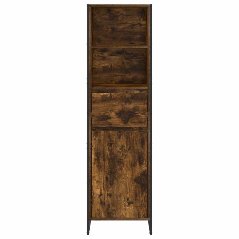 Casa si Gradina - Mobilier - Comode si corpuri - Comode - Dulap pentru carti cu sertar Stejar fumuriu 43 x 36 x 150.5 cm - Infinity.ro