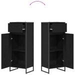 Casa si Gradina - Mobilier - Mobilier baie - Corpuri baie - Dulap de Baie Stejar Negru 40 x 30 x 100 cm Lemn compozit - Infinity.ro