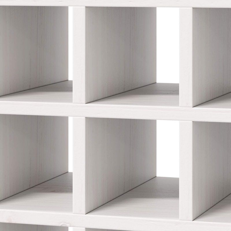 Casa si Gradina - Mobilier - Biblioteci si rafturi - Rafturi - Raft pentru vin 2 pcs Alb 56 x 25 x 56 cm Lemn de pin masiv - Infinity.ro