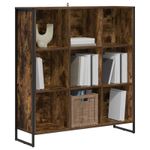 Casa si Gradina - Mobilier - Biblioteci si rafturi - Biblioteci - Dulap pentru carti Stejar fumuriu 99.5 x 30 x 108.5 cm - Infinity.ro