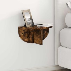 Raft de perete Pe perete 2 pcs Stejar fumuriu 38 x 19 x 19 cm