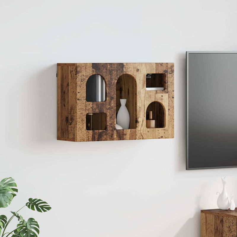 Casa si Gradina - Mobilier - Dulapuri si sifoniere - Dulapuri - Dulap suspendat Lemn vechi 60 x 20 x 40 cm Lemn compozit - Infinity.ro