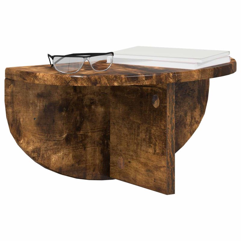 Casa si Gradina - Mobilier - Biblioteci si rafturi - Rafturi - Raft de perete Pe perete 2 pcs Stejar fumuriu 38 x 19 x 19 cm - Infinity.ro