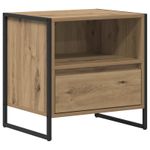 Casa si Gradina - Mobilier - Comode si corpuri - Noptiere - Noptiera Stejar artizanal 50 x 39,5 x 50 cm Lemn compozit - Infinity.ro
