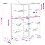 Casa si Gradina - Mobilier - Biblioteci si rafturi - Rafturi - Raft pentru vin 2 pcs natural 56 x 25 x 56 cm Lemn de pin masiv - Infinity.ro