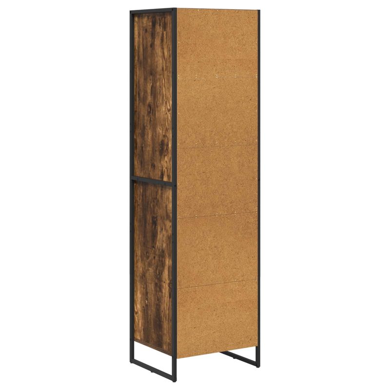 Casa si Gradina - Mobilier - Comode si corpuri - Comode - Dulap pentru carti cu sertar Stejar fumuriu 43 x 36 x 150.5 cm - Infinity.ro