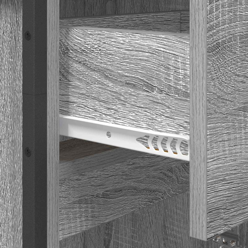 Casa si Gradina - Mobilier - Mobilier baie - Corpuri baie - Dulap de Baie cu usa Gri Sonoma 40 x 30 x 100 cm Lemn compozit - Infinity.ro