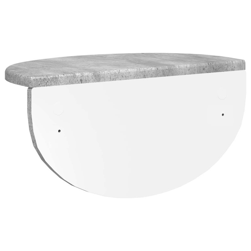 Casa si Gradina - Mobilier - Biblioteci si rafturi - Rafturi - Raft de perete Pe perete 2 pcs Gri din beton 38 x 19 x 19 cm - Infinity.ro