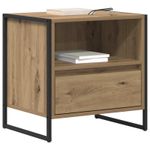 Casa si Gradina - Mobilier - Comode si corpuri - Noptiere - Noptiera Stejar artizanal 50 x 39,5 x 50 cm Lemn compozit - Infinity.ro